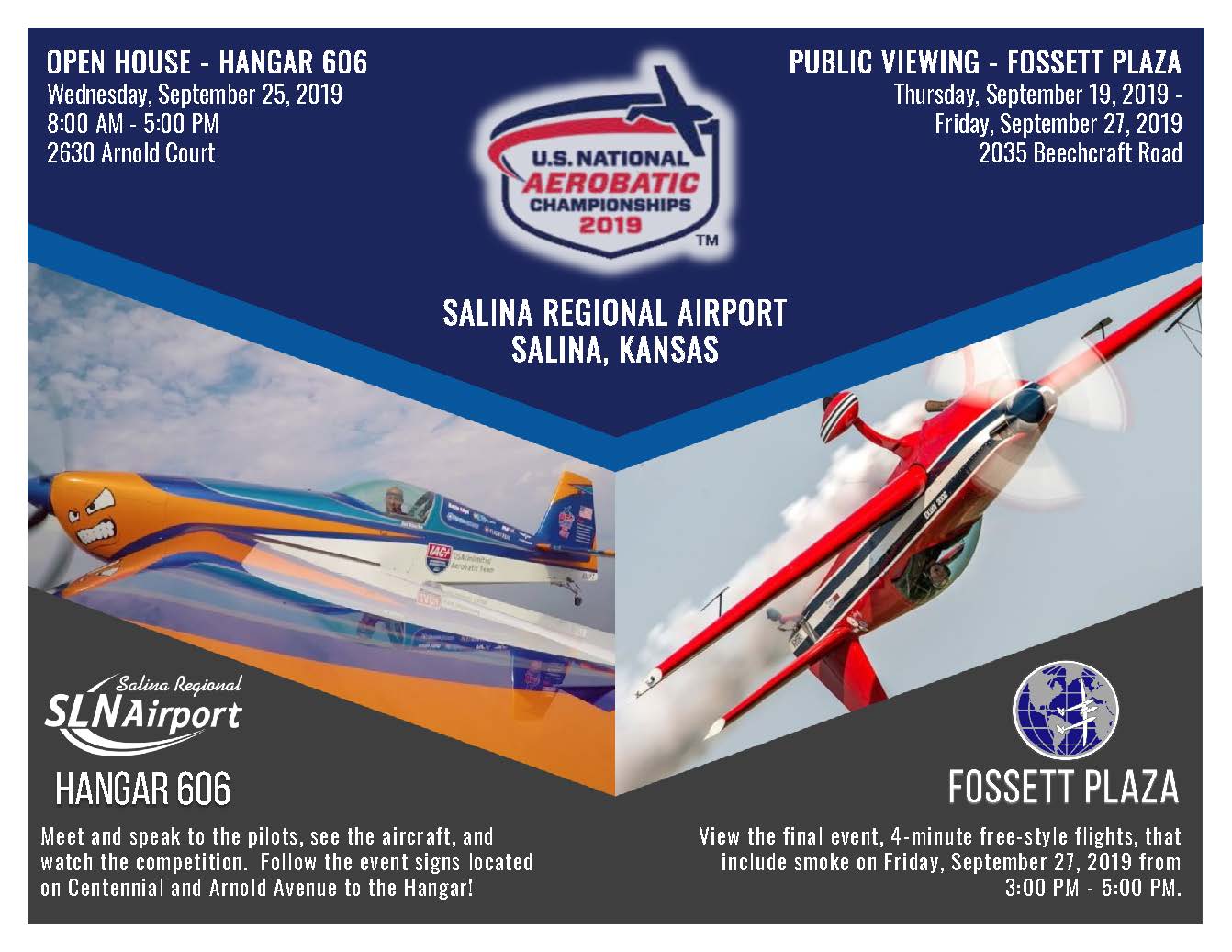 Salina Hosting National Aerobatic Championships