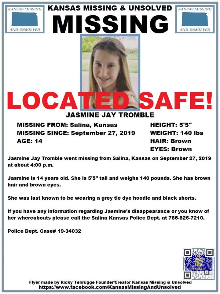 Update Missing Teen Found Safe
