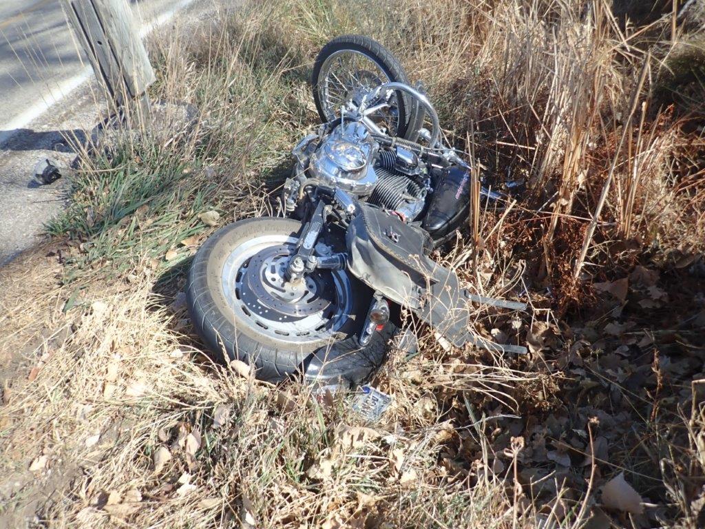 Motorcyclist Injured in Crash