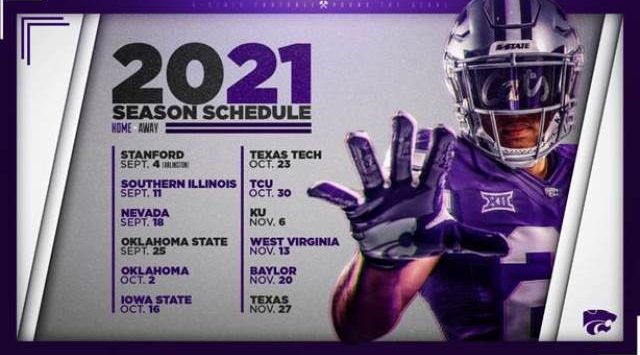 K State Football Schedule 2022 K-State's 2021 Football Schedule Set