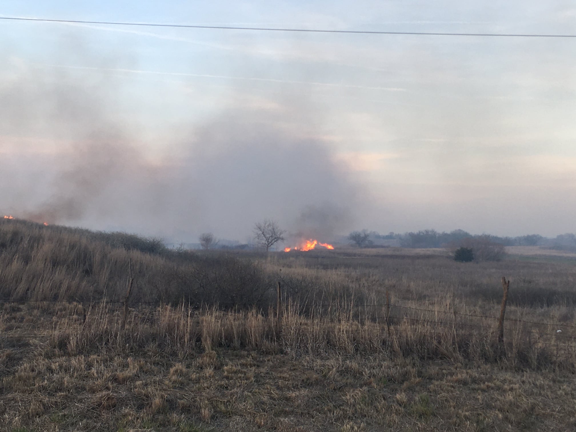 Wildfire Erupts In Rice County