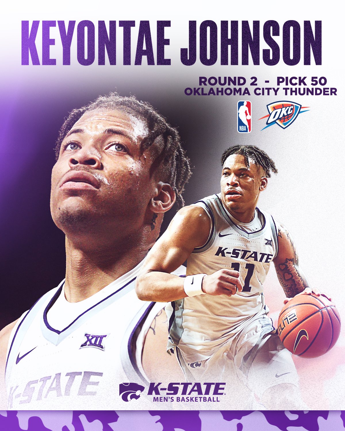 Johnson Selected by Oklahoma City Thunder in the NBA Draft
